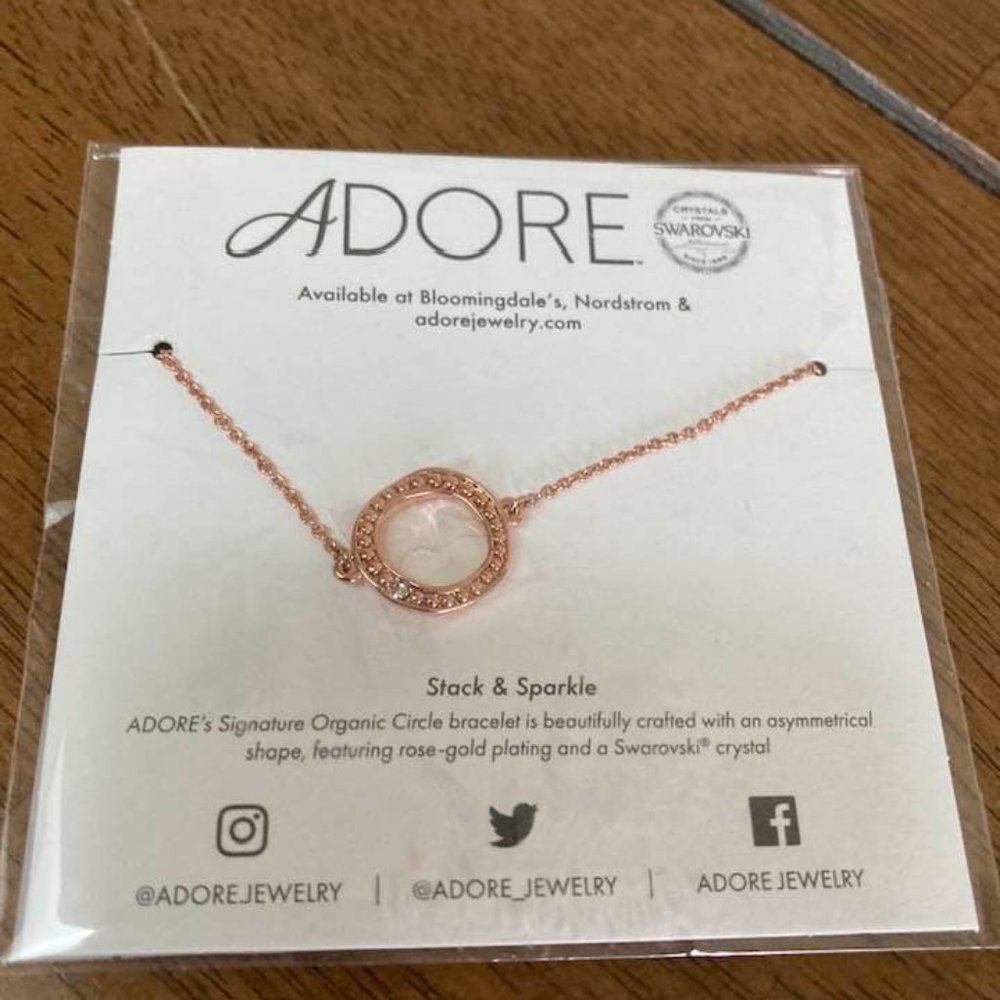 Adore  Rose Gold Necklace SWAROVSKI CRYSTAL